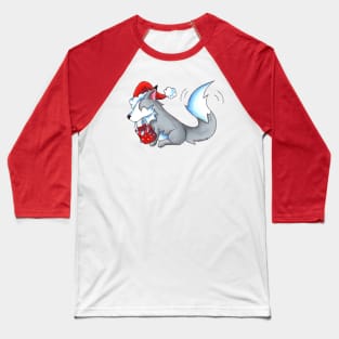 Secret Santa Wolf Baseball T-Shirt